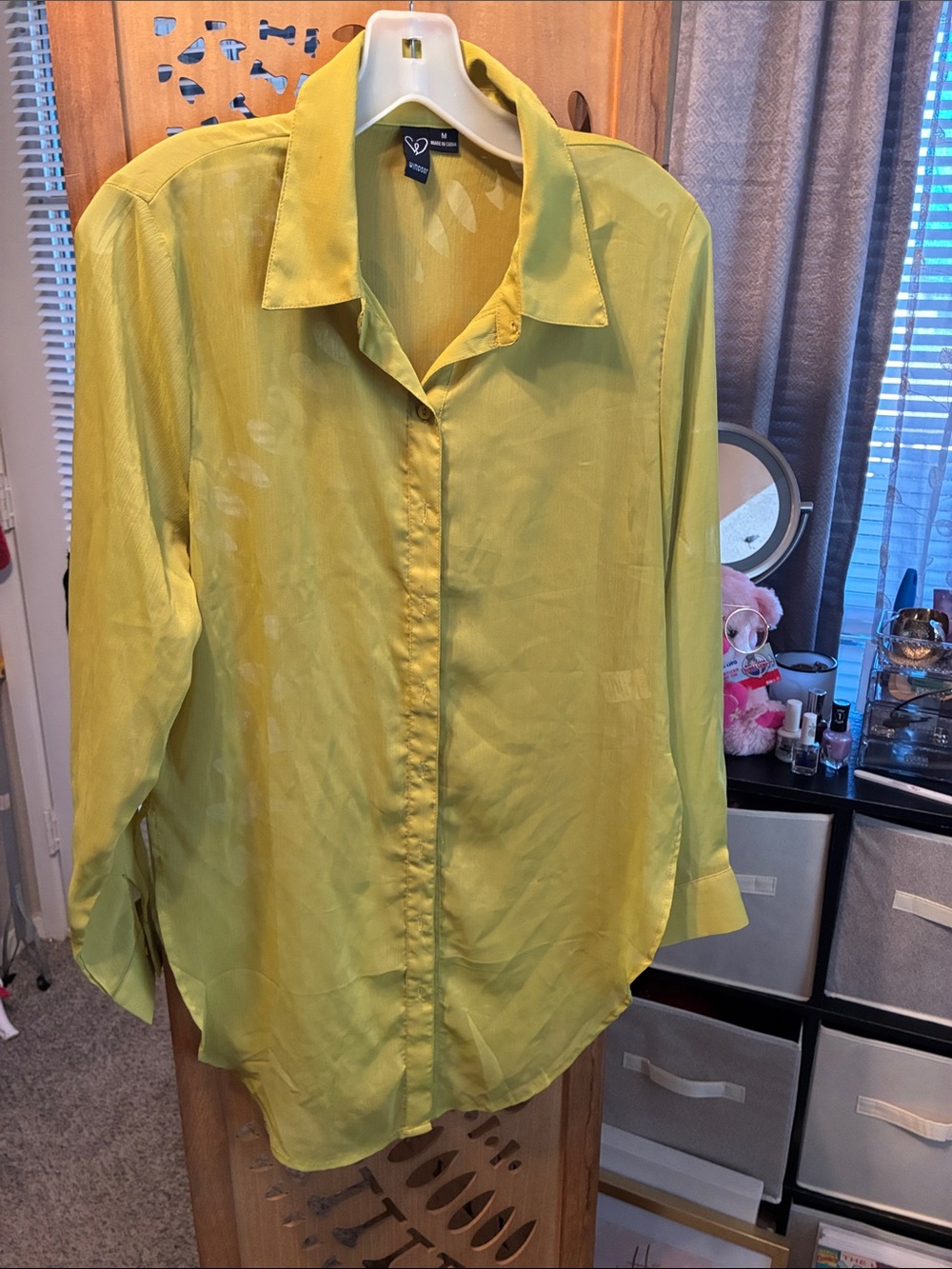 Sheer ladies blouse